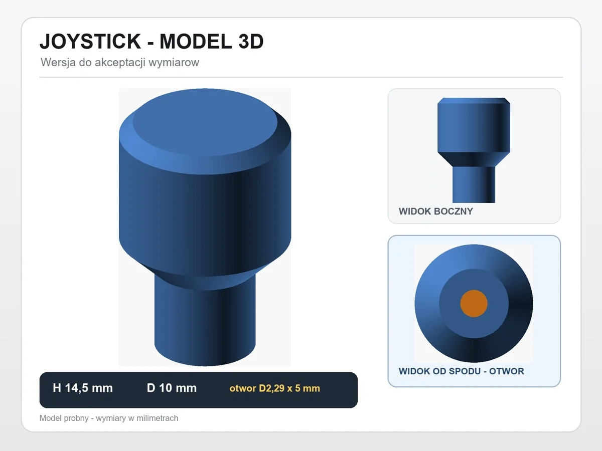 20 gałek joysticka do pilota łódki zanętowej – część zamienna